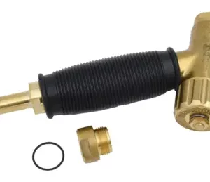 Pistolet de lavage en laiton avec une poignée avec un revêtement en caoutchouc.webp